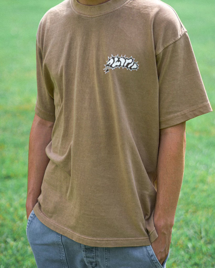 ‘Mud Runner’ Brown Heavy Weight Tee