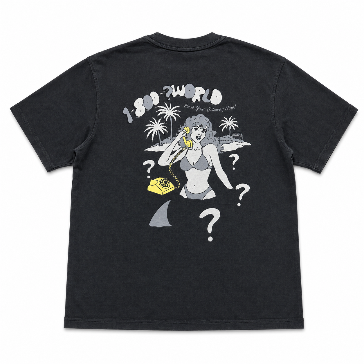 ‘World Traveler’ Black Heavy Weight Tee