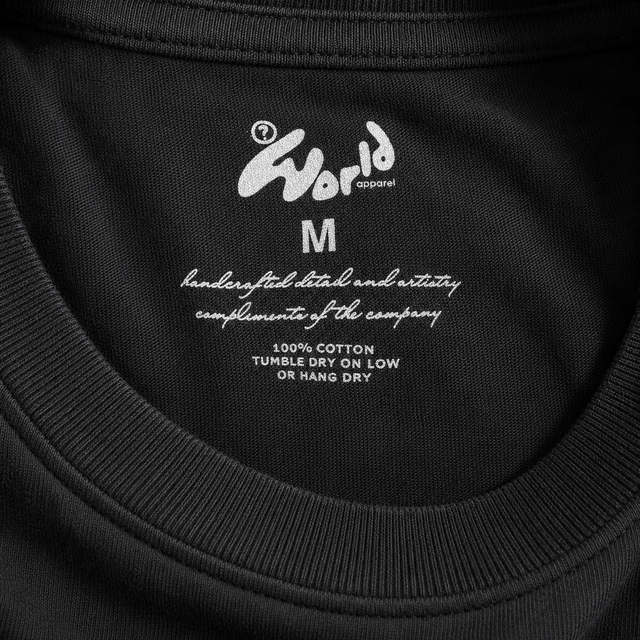 ‘World Traveler’ Black Heavy Weight Tee